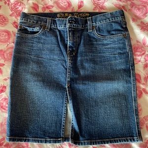 Abercrombie and Fitch Jean skirt Ezra Fitch